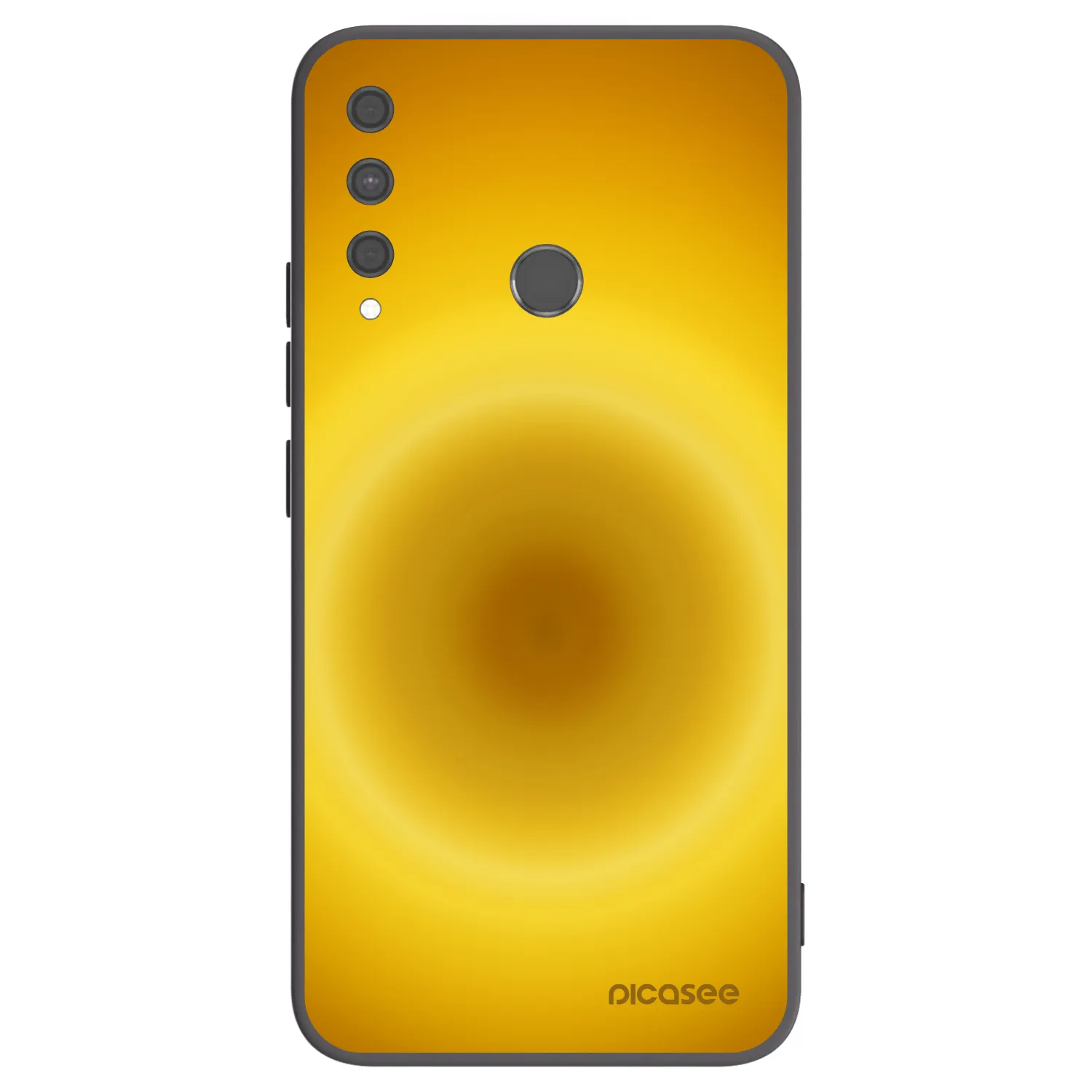 Picasee silikonowe czarne etui na Huawei P40 Lite E - Solar Pulse
