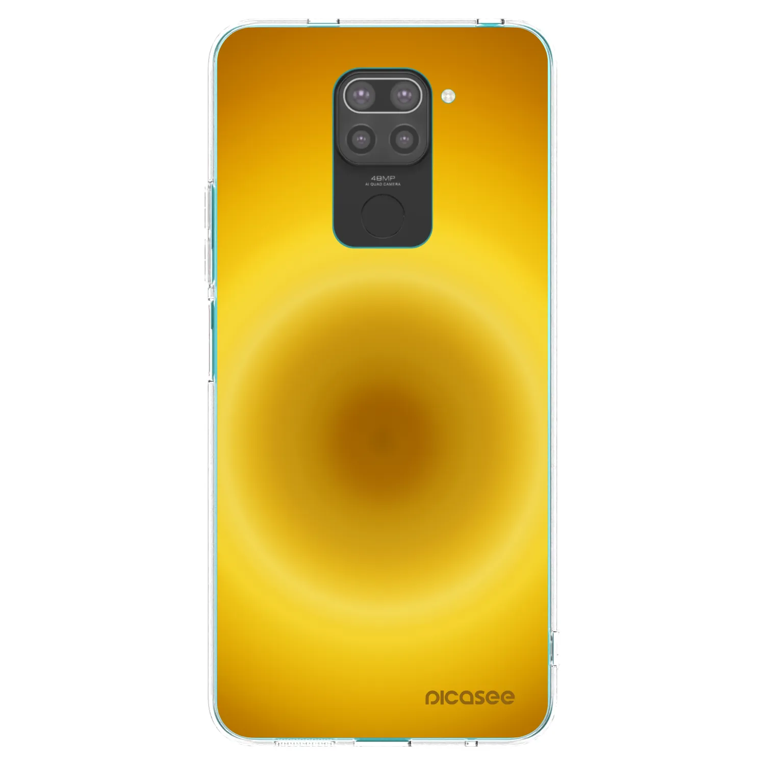 Picasee silikonowe czarne etui na Xiaomi Redmi Note 9 - Solar Pulse