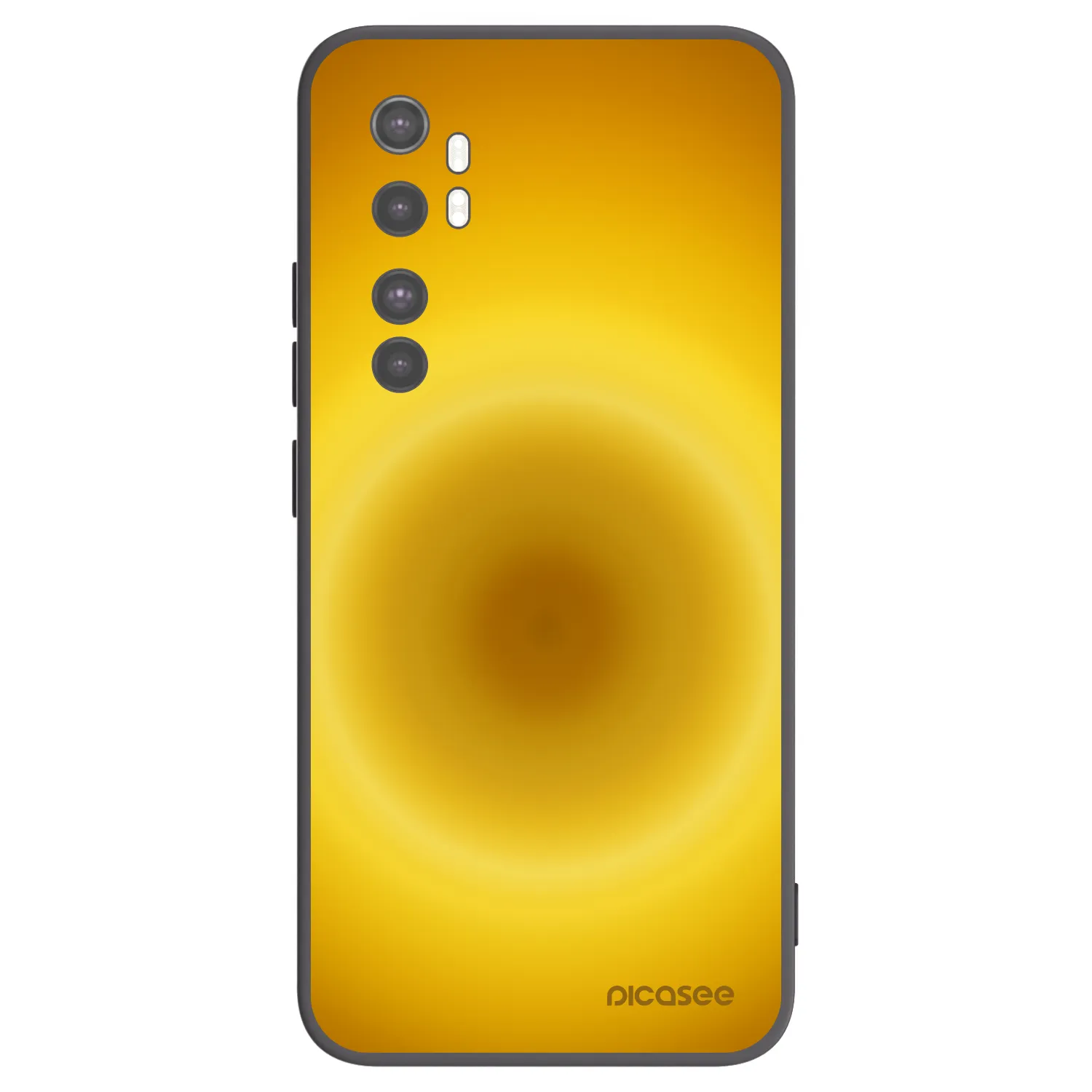 Picasee silikonowe czarne etui na Xiaomi Mi Note 10 Lite - Solar Pulse