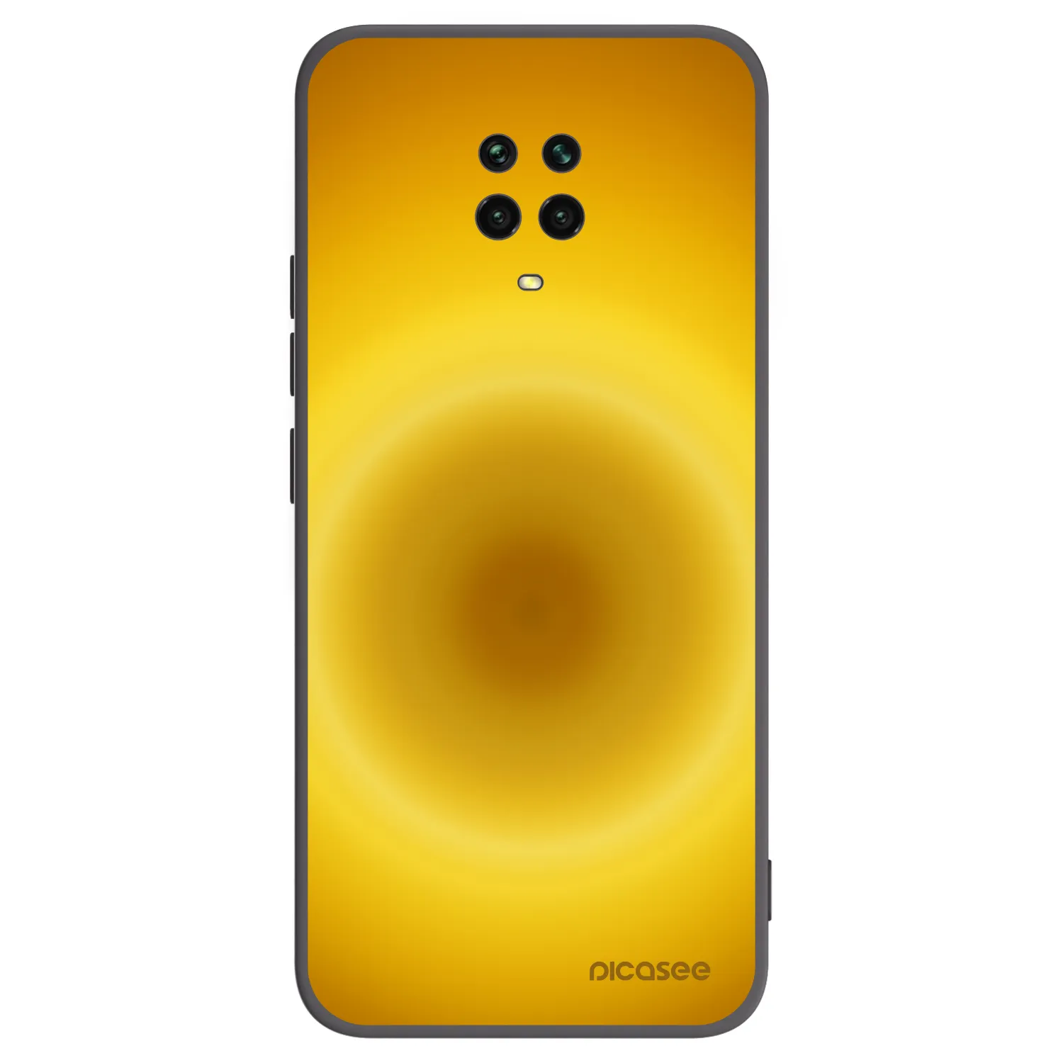 Picasee silikonowe czarne etui na Xiaomi Redmi Note 9S - Solar Pulse