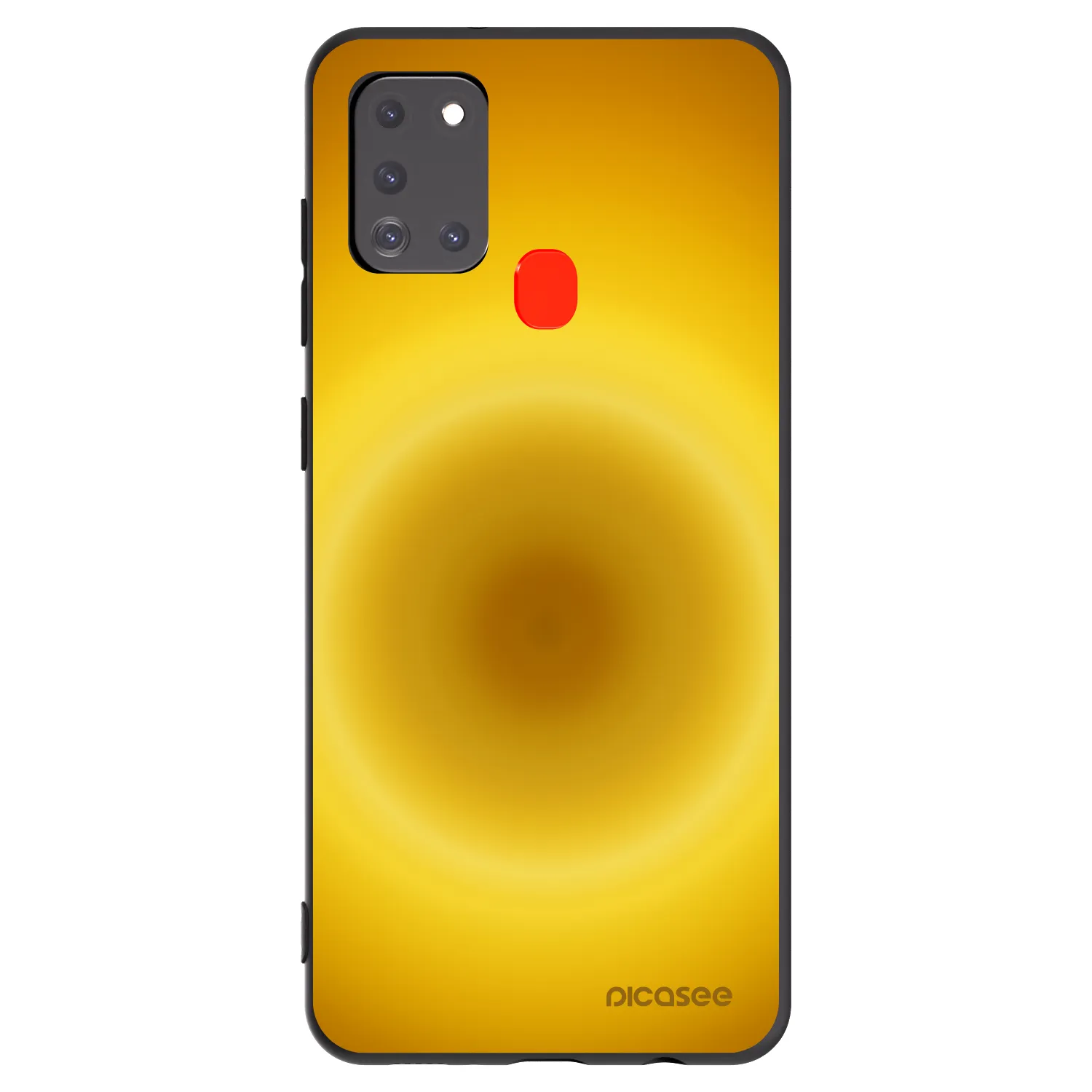 Picasee silikonowe czarne etui na Samsung Galaxy A21s - Solar Pulse