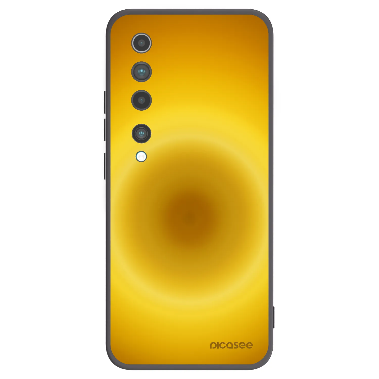 Picasee silikonowe czarne etui na Xiaomi Mi 10 - Solar Pulse