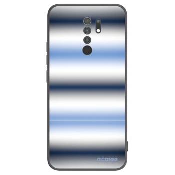 Picasee silikonowe czarne etui na Xiaomi Redmi 9 - Static Lines