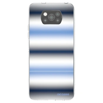 Picasee silikonowe czarne etui na Xiaomi Poco X3 - Static Lines