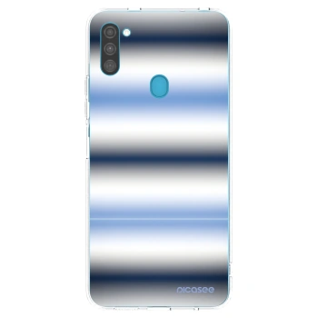 Picasee silikonowe przeźroczyste etui na Samsung Galaxy M11 - Static Lines