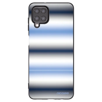 Picasee silikonowe czarne etui na Samsung Galaxy A12 A125F - Static Lines