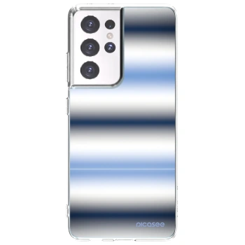 Picasee silikonowe przeźroczyste etui na Samsung Galaxy S21 Ultra 5G G998B - Static Lines