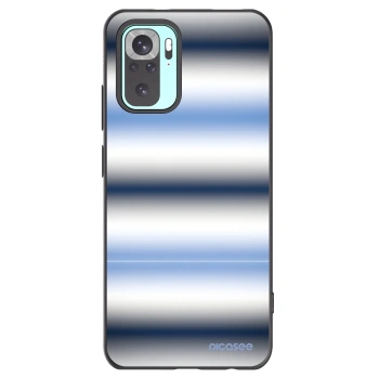 Picasee silikonowe czarne etui na Xiaomi Redmi Note 10 Pro - Static Lines