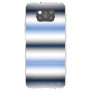 Picasee silikonowe czarne etui na Xiaomi Poco X3 Pro - Static Lines