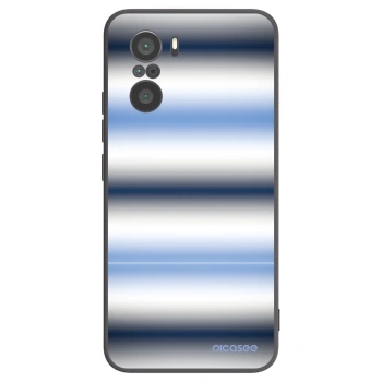 Picasee silikonowe czarne etui na Xiaomi Poco F3 - Static Lines