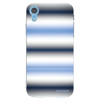 Picasee silikonowe przeźroczyste etui na Apple iPhone XR - Static Lines