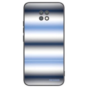 Picasee silikonowe czarne etui na Xiaomi Redmi Note 9T - Static Lines