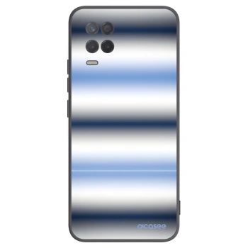 Picasee silikonowe czarne etui na Realme 8 5G - Static Lines