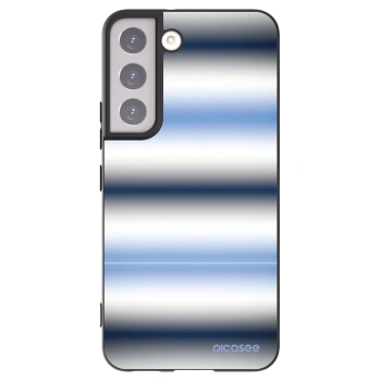 Picasee silikonowe czarne etui na Samsung Galaxy S22 5G - Static Lines