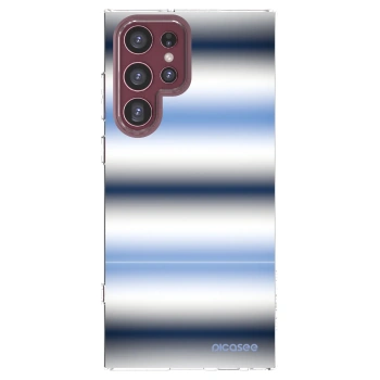 Picasee silikonowe przeźroczyste etui na Samsung Galaxy S22 Ultra 5G - Static Lines