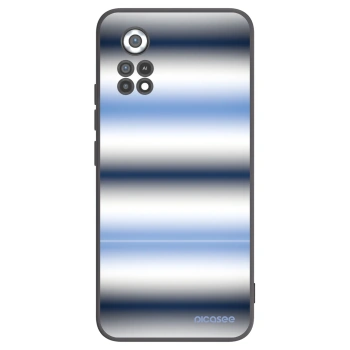 Picasee silikonowe czarne etui na Xiaomi Poco X4 Pro 5G - Static Lines