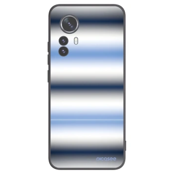 Picasee silikonowe czarne etui na Xiaomi 12 Pro - Static Lines