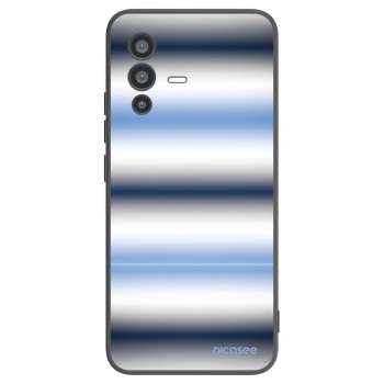 Picasee silikonowe czarne etui na Vivo V23 5G - Static Lines
