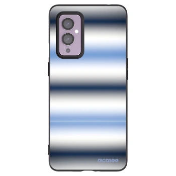 Picasee silikonowe czarne etui na OnePlus 9 - Static Lines