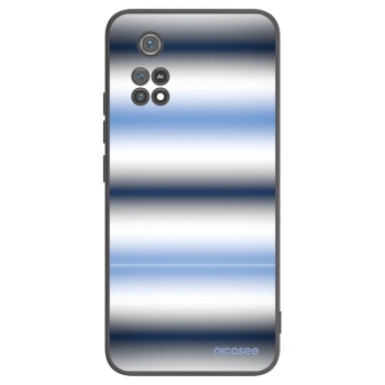 Picasee silikonowe czarne etui na Xiaomi Poco M4 Pro - Static Lines
