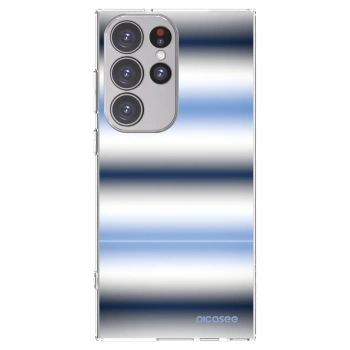 Picasee silikonowe przeźroczyste etui na Samsung Galaxy S23 Ultra 5G - Static Lines