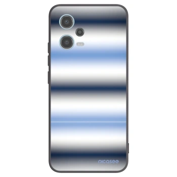 Picasee silikonowe czarne etui na Xiaomi Redmi Note 12 5G - Static Lines