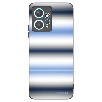 Picasee silikonowe czarne etui na Xiaomi Redmi Note 12 4G - Static Lines