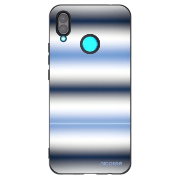 Picasee silikonowe czarne etui na Huawei Nova 3 - Static Lines