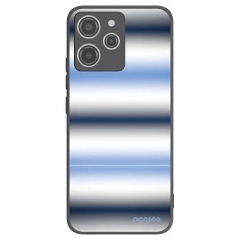 Picasee silikonowe czarne etui na Xiaomi Redmi 12 4G - Static Lines