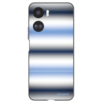 Picasee silikonowe czarne etui na Honor 90 Lite 5G - Static Lines