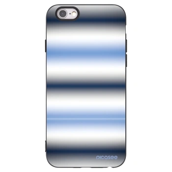 Picasee silikonowe czarne etui na Apple iPhone 6/6S - Static Lines