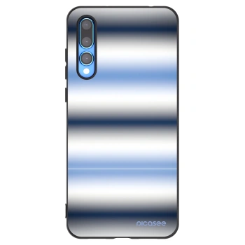 Picasee silikonowe czarne etui na Huawei P20 Pro - Static Lines