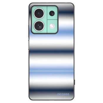 Picasee silikonowe czarne etui na Xiaomi Redmi Note 13 5G - Static Lines