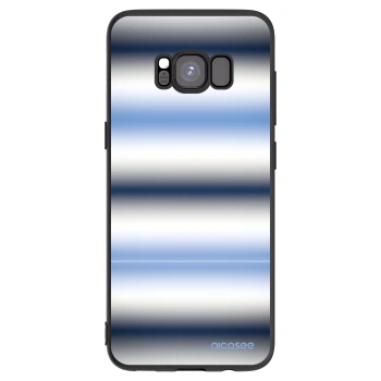 Picasee silikonowe czarne etui na Samsung Galaxy S8 G950F - Static Lines