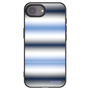 Picasee silikonowe czarne etui na Apple iPhone 16e - Static Lines