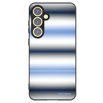 Picasee silikonowe czarne etui na Samsung Galaxy S24 FE S721B - Static Lines