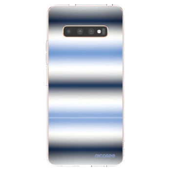 Picasee silikonowe przeźroczyste etui na Samsung Galaxy S10 Plus G975 - Static Lines