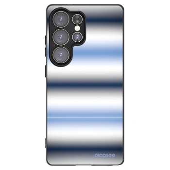 Picasee silikonowe czarne etui na Samsung Galaxy S25 Ultra 5G - Static Lines