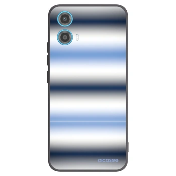 Picasee silikonowe czarne etui na Motorola Moto G34 5G - Static Lines