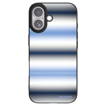 Picasee silikonowe czarne etui na Apple iPhone 17 - Static Lines