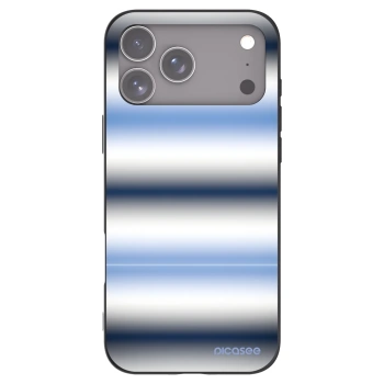 Picasee silikonowe czarne etui na Apple iPhone 17 Pro Max - Static Lines