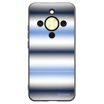 Picasee silikonowe czarne etui na Honor Magic8 Lite 5G - Static Lines