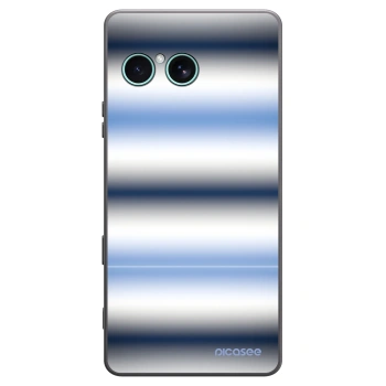 Picasee silikonowe czarne etui na Sony Xperia 10 VII - Static Lines
