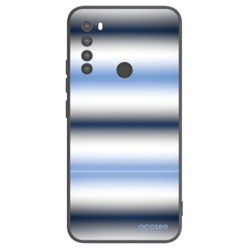 Picasee silikonowe czarne etui na Xiaomi Redmi Note 8 - Static Lines