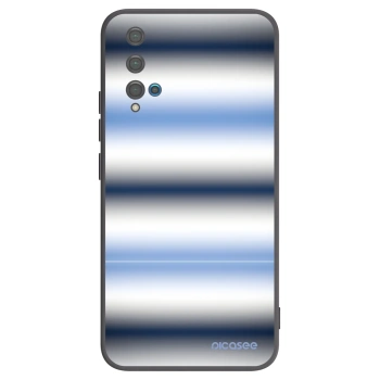 Picasee silikonowe czarne etui na Huawei Nova 5T - Static Lines