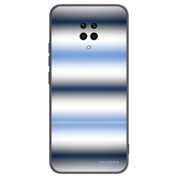 Picasee silikonowe czarne etui na Xiaomi Redmi Note 9S - Static Lines