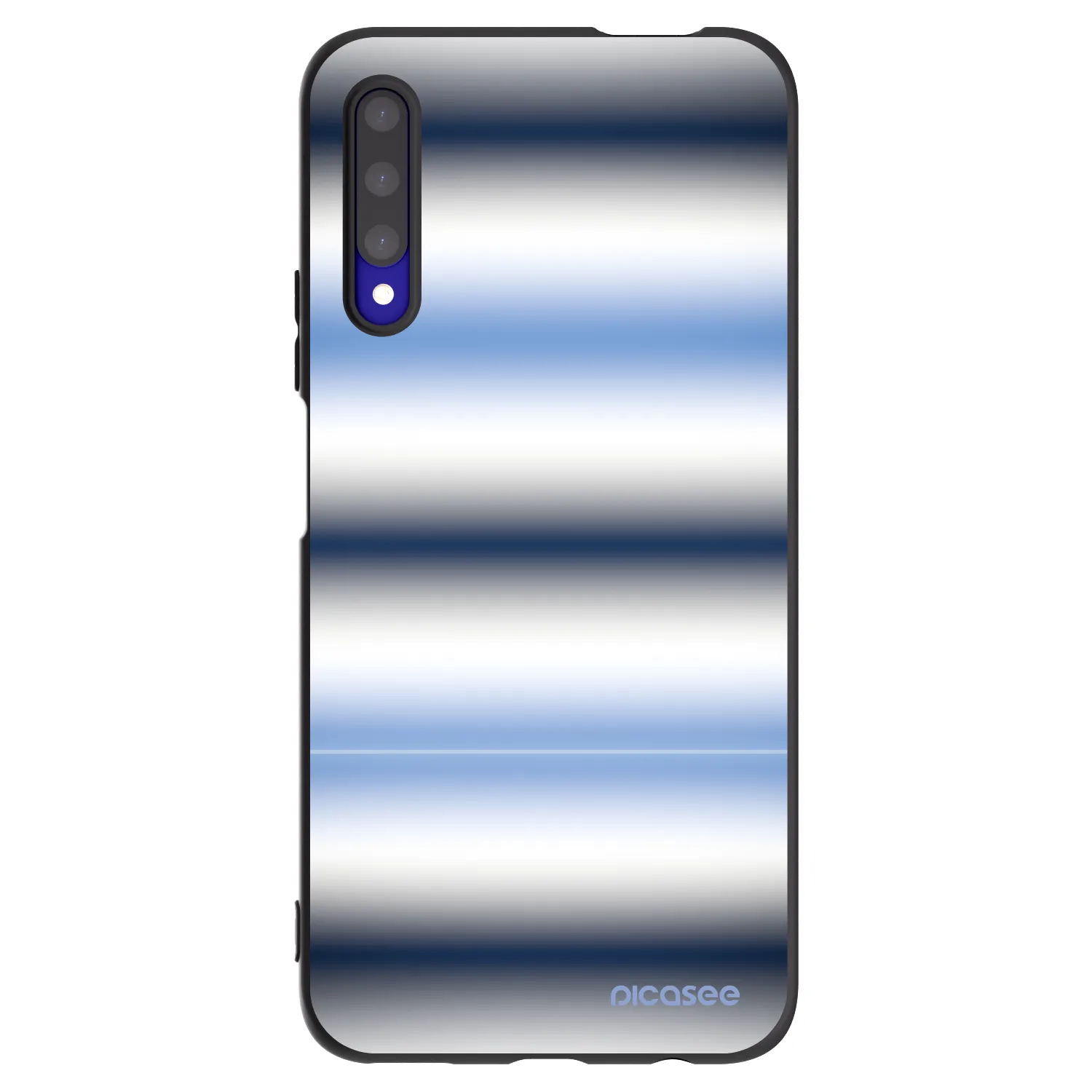 Picasee silikonowe czarne etui na Honor 9X Pro - Static Lines