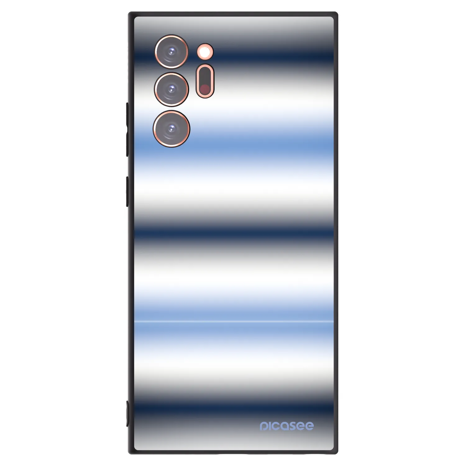 Picasee silikonowe czarne etui na Samsung Galaxy Note 20 Ultra - Static Lines