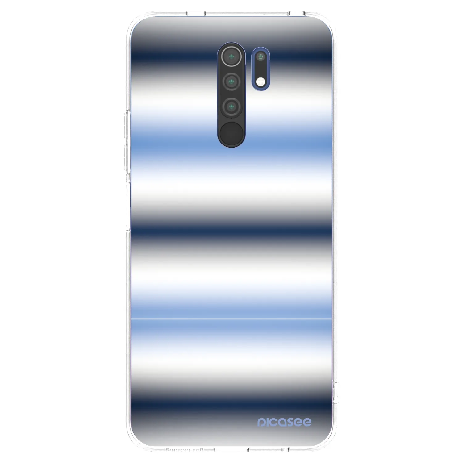 Picasee silikonowe przeźroczyste etui na Xiaomi Redmi 9 - Static Lines
