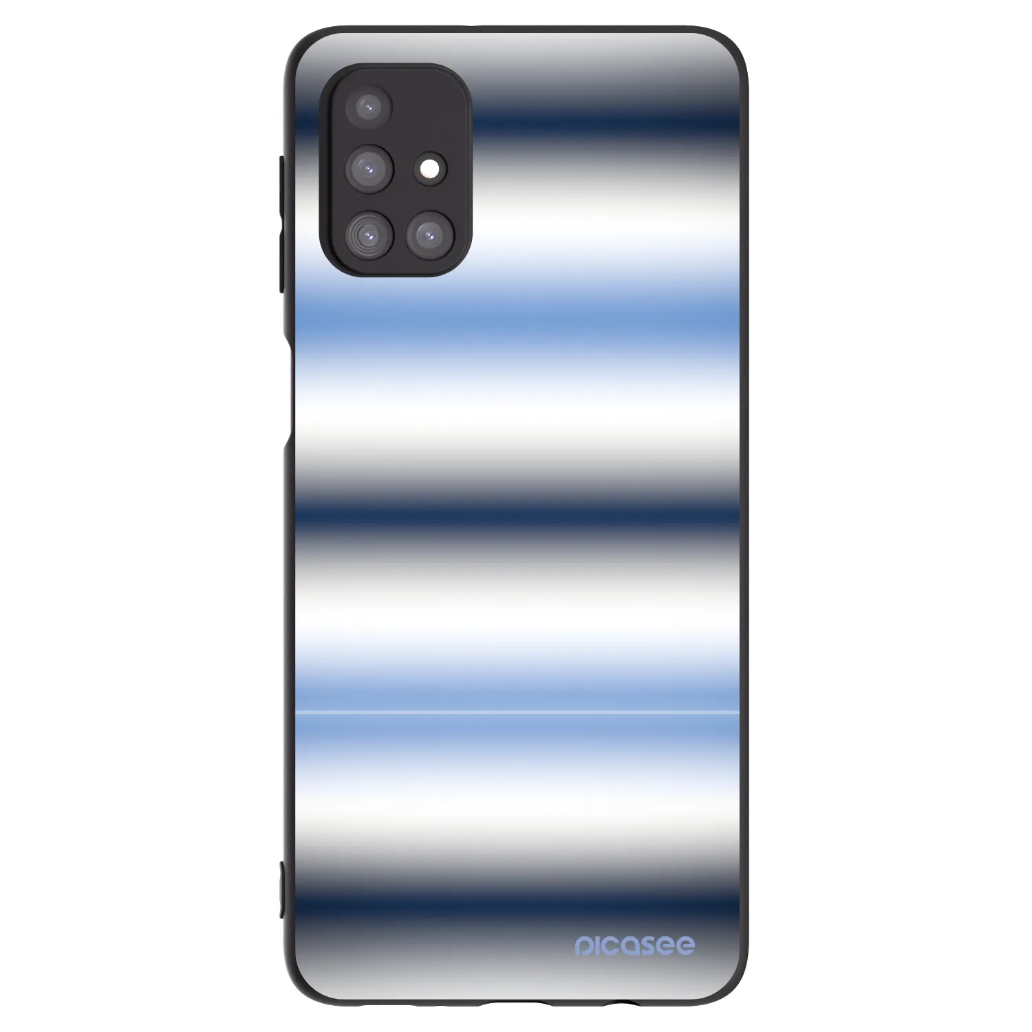 Picasee silikonowe czarne etui na Samsung Galaxy M31s - Static Lines